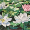 Tranh gốm mosaic hoa sen 5 Tranh gom mosaic Bat Trang