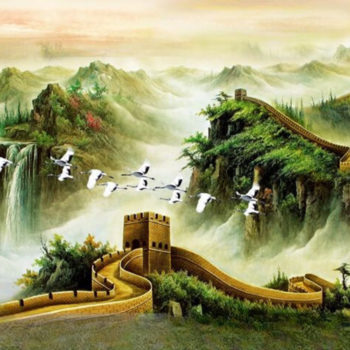 Tranh 3D thủy mặc