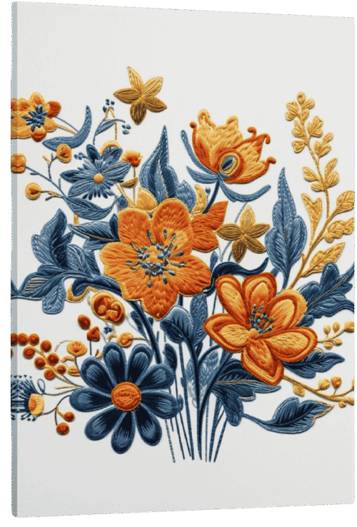 Tranh bó hoa phong cách Vintage