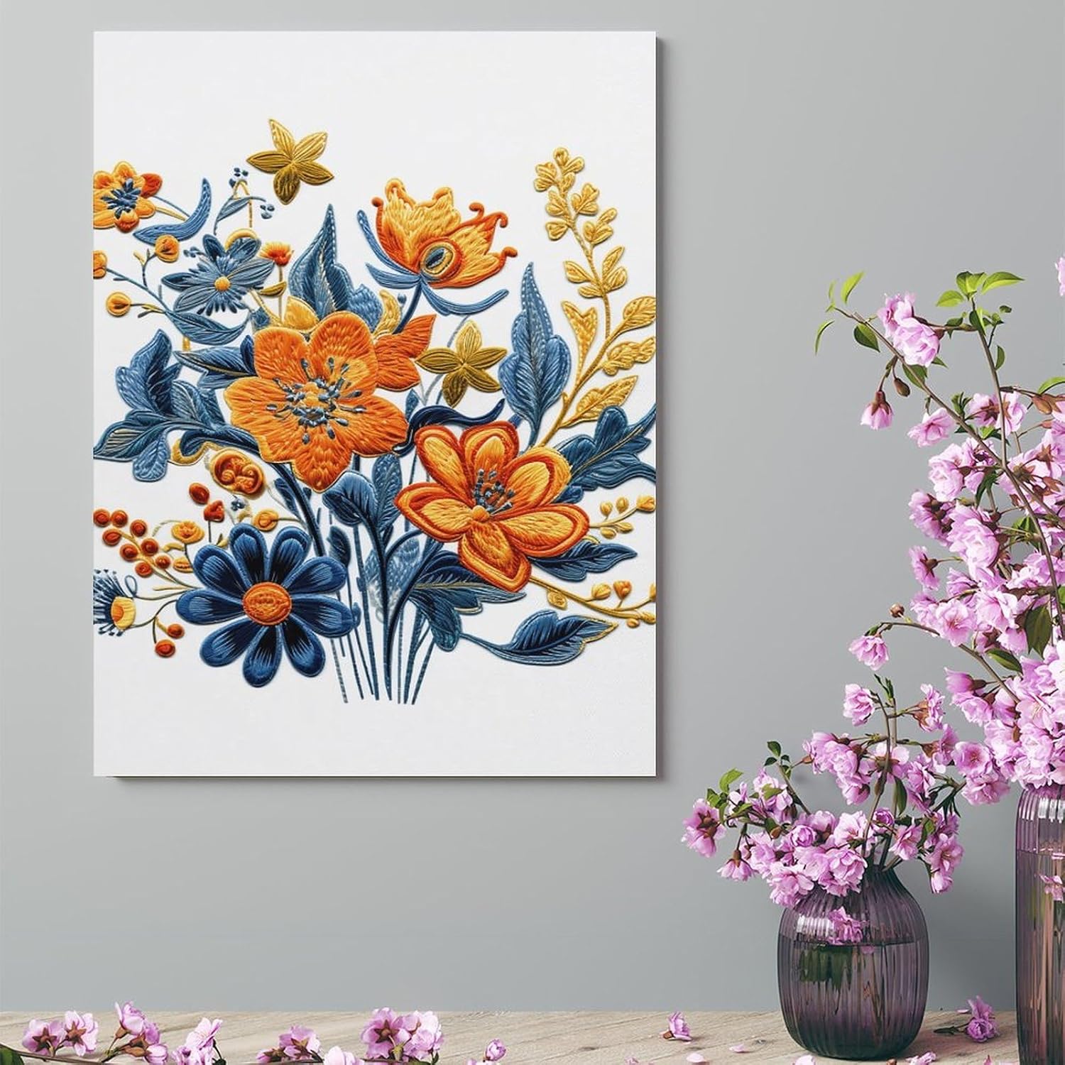 Tranh bó hoa phong cách Vintage 5 Tranh bó hoa phong cách Vintage - Ảnh 5