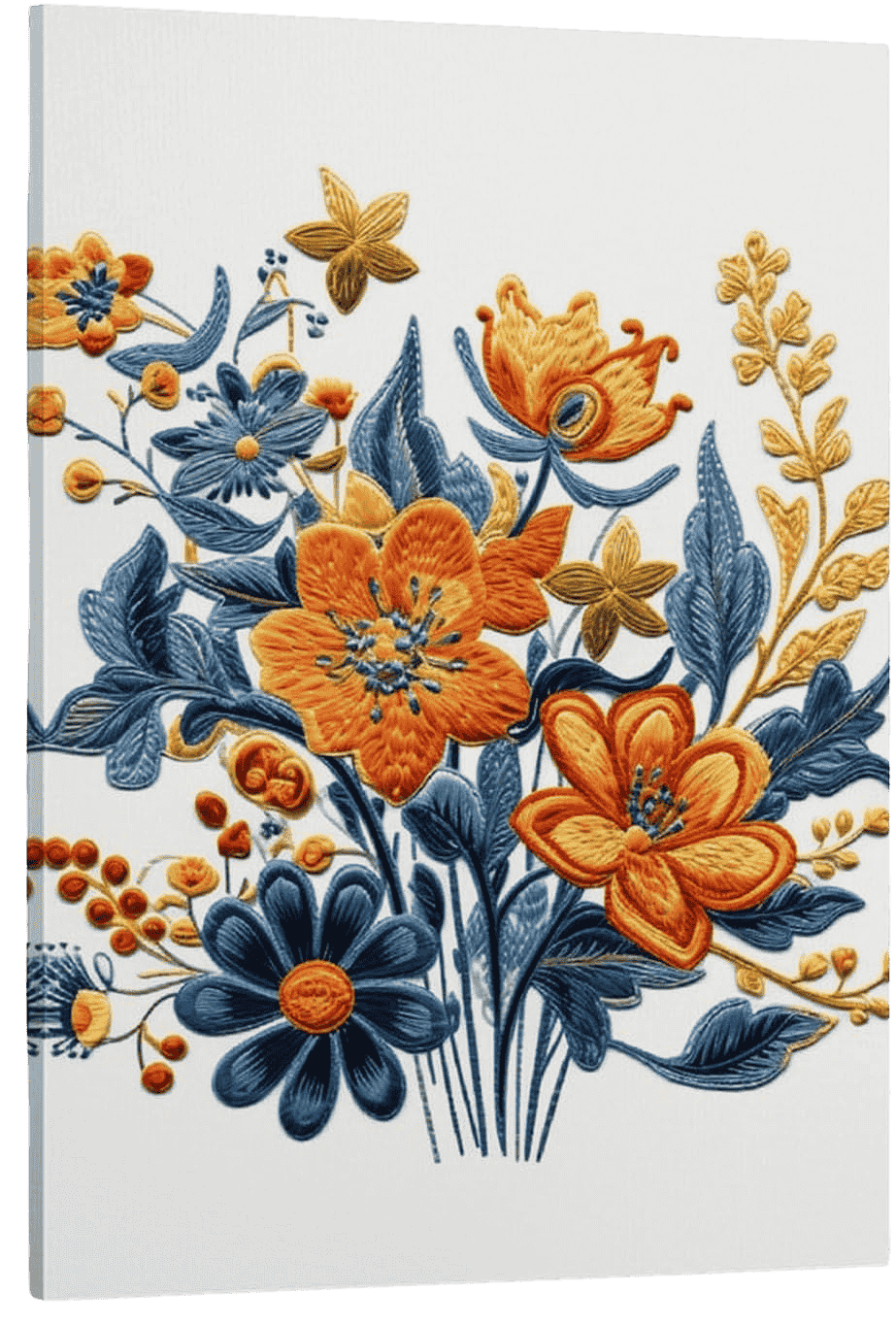 Tranh bó hoa phong cách Vintage 1 Tranh bó hoa phong cách Vintage