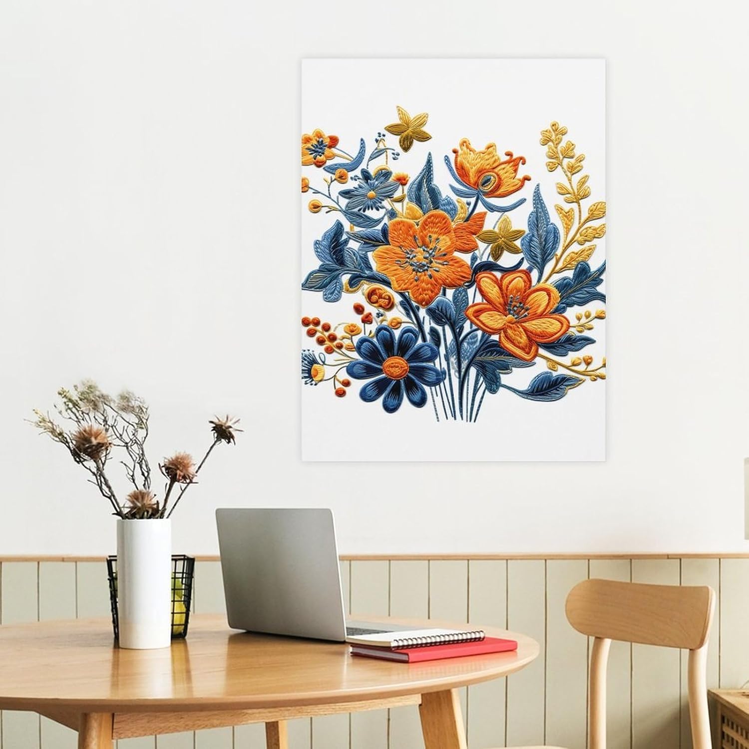 Tranh bó hoa phong cách Vintage 3 Tranh bó hoa phong cách Vintage - Ảnh 3