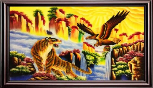 Tranh đá quý anh hùng tương ngộ