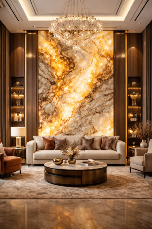 Tranh đá xuyên sáng cẩm thạch TD-03