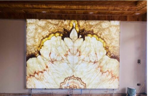 Tranh đá xuyên sáng Onyx tự nhiên