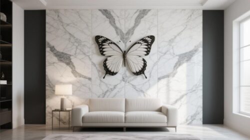 Tranh đá xuyên sáng trang trí bươm bướm