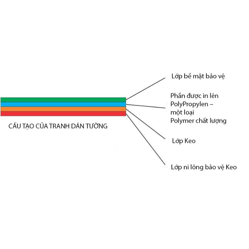 Cấu tạo của tranh dán tường 3D