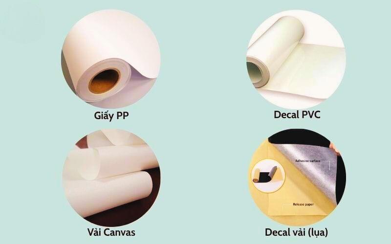 Các chất liệu phổ biến của tranh dán tường 3D