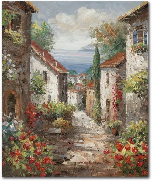 Tranh phong cảnh đường phố cổ tại Ý