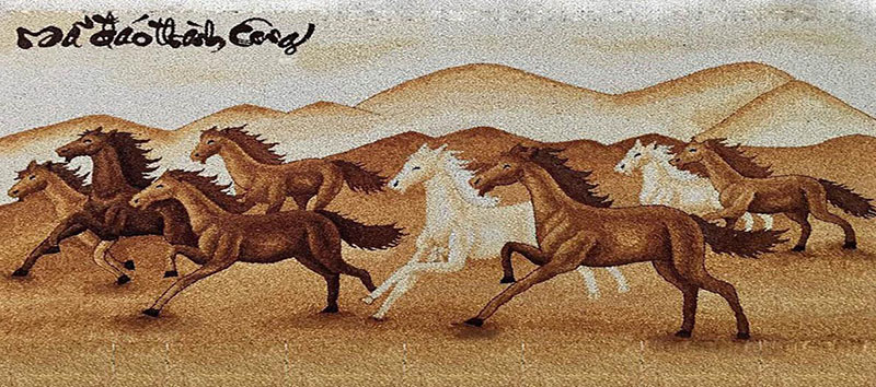 Tranh gạo Mã Đáo Thành Công