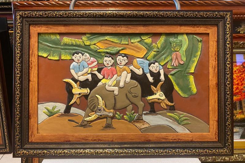 Tranh gốm đắp nổi