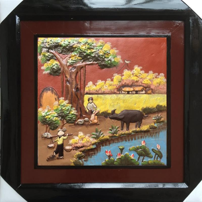 Tranh gốm phù hợp với không gian nào