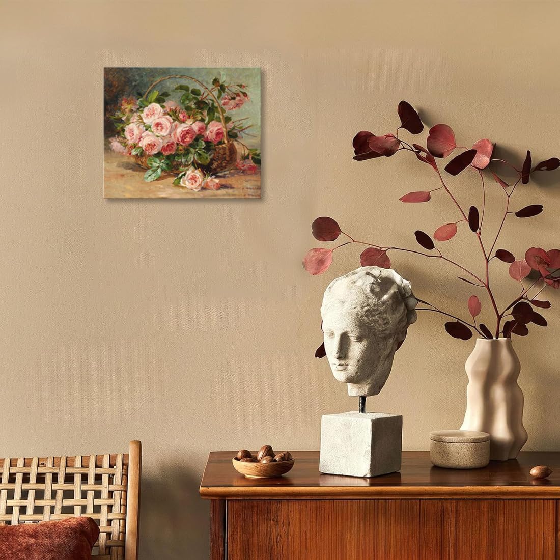 Tranh canvas hoa hồng cổ điển 6 Tranh canvas hoa hồng cổ điển - Ảnh 6