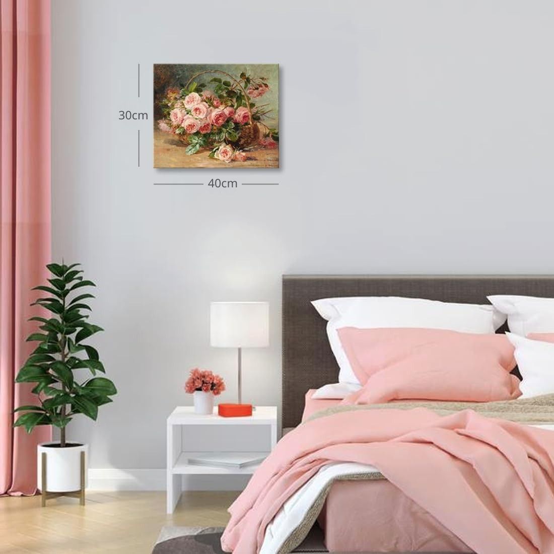 Tranh canvas hoa hồng cổ điển 5 Tranh canvas hoa hồng cổ điển - Ảnh 5