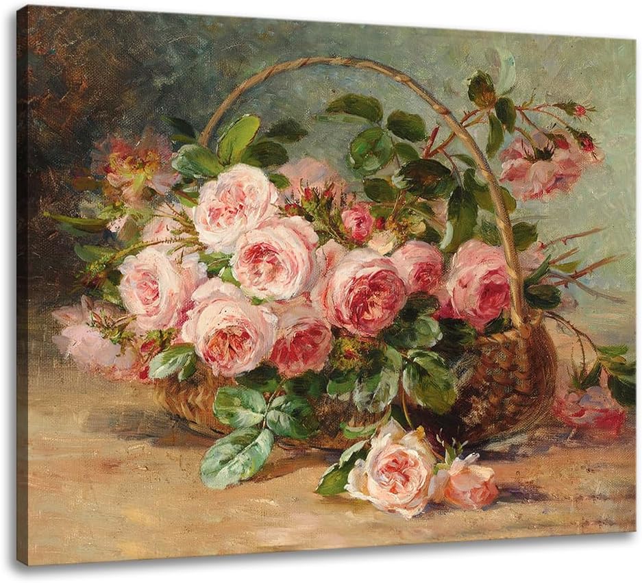 Tranh canvas hoa hồng cổ điển 7 Tranh canvas hoa hồng cổ điển - Ảnh 7