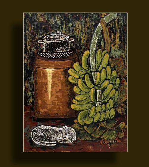 Tranh Khắc Gỗ Góc Bếp