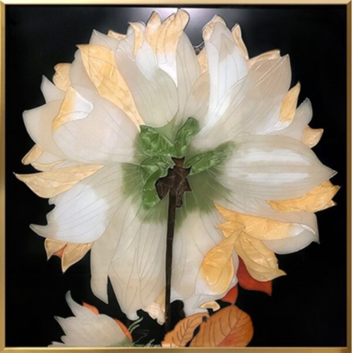 Tranh Kham Trai Hoa Nở Khoe Sắc