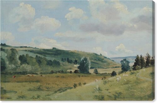 Tranh phong cảnh làng quê nông thôn Việt Nam