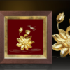 tranh ma vang 24k bong hoa sen