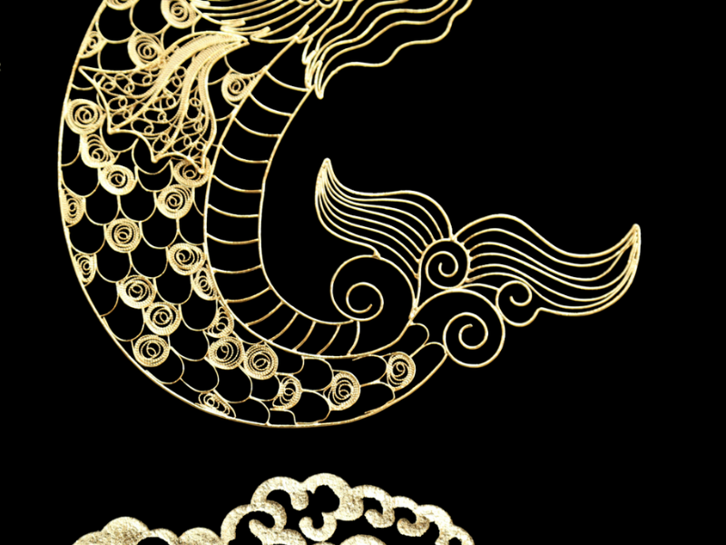 Tranh Mạ Vàng Cá Chép Hóa Rồng 8 tranh ma vang ca chep hoa rong 2