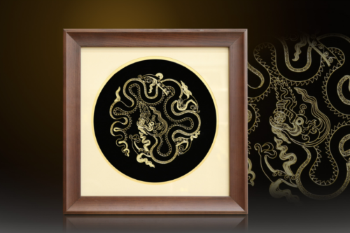 Tranh Mạ Vàng Rồng Thời Lý