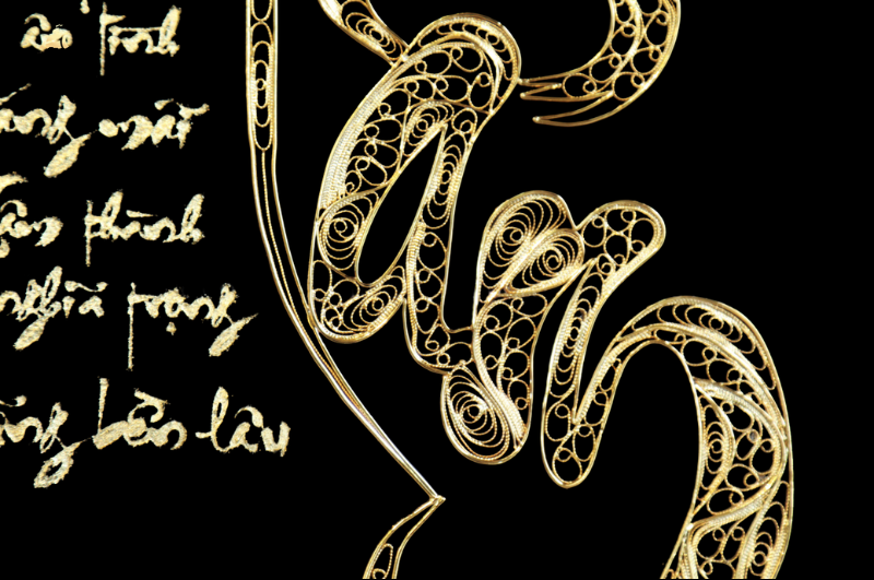 Tranh Mạ Vàng 24k Thư Pháp Chữ Tâm 5 tranh ma vang thu phap chu tam 2