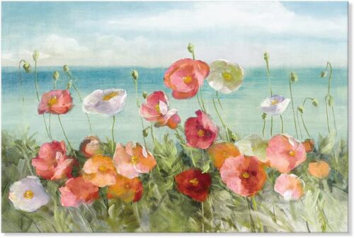 Tranh phong cảnh vườn hoa mùa xuân