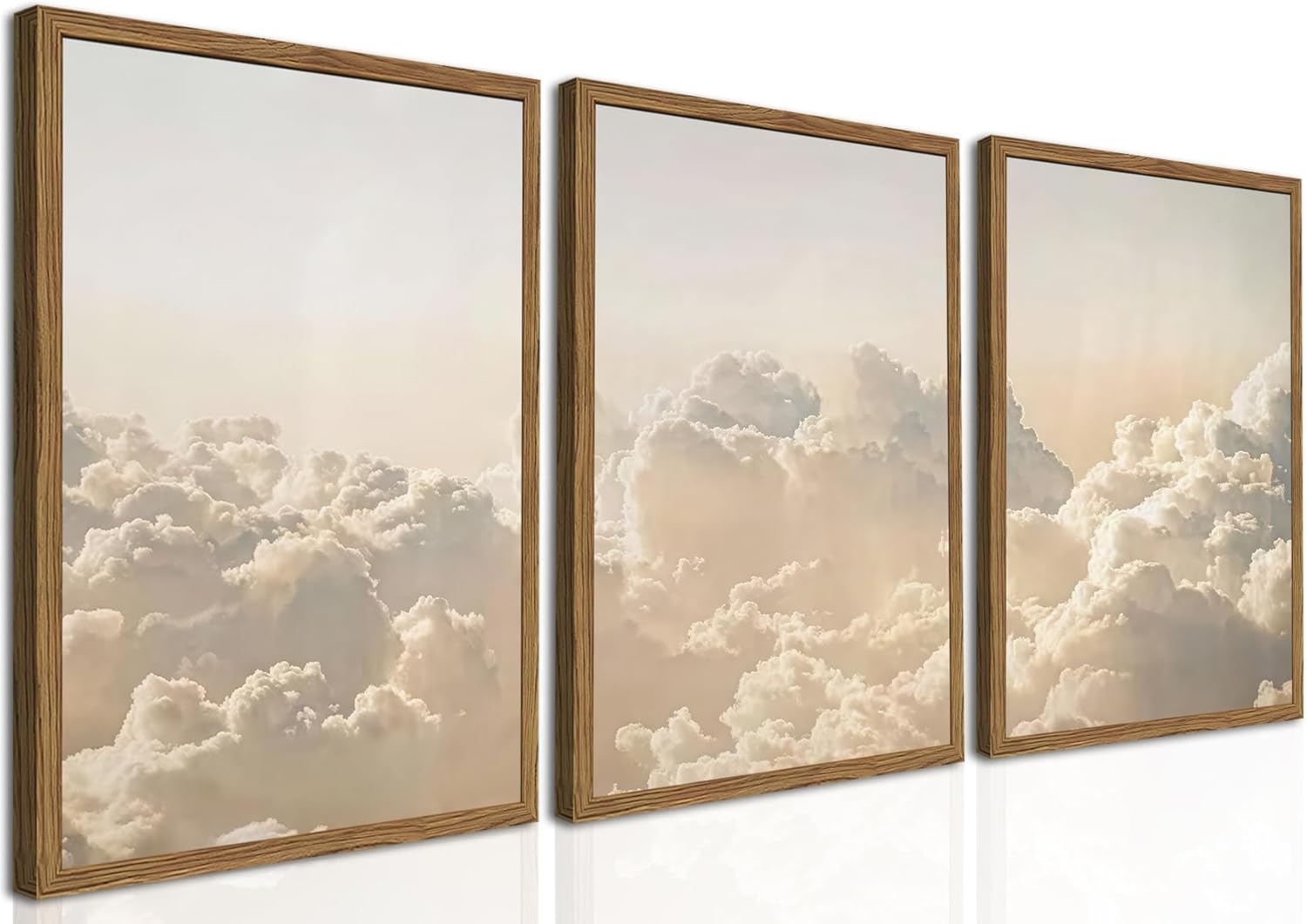 Bộ 3 tranh phong cảnh bầu trời mây 1 Bộ 3 tranh phong cảnh bầu trời mây