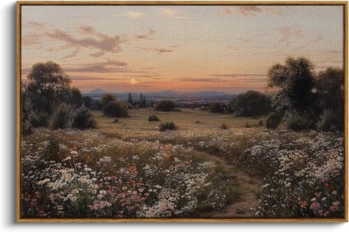 Tranh canvas phong cảnh hoàng hôn