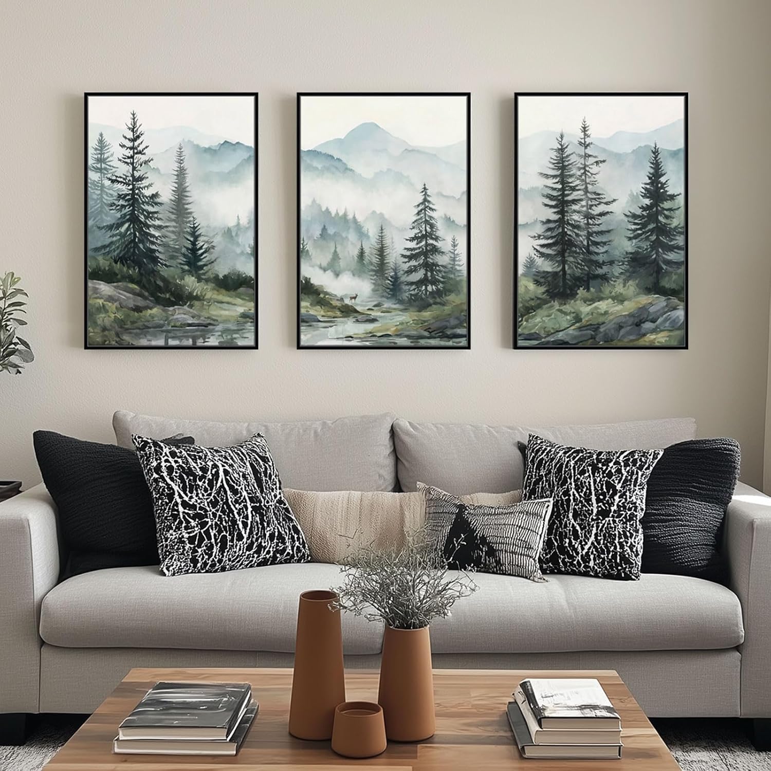 Tranh bộ 3 thiên nhiên rừng núi Bắc Âu 4 Tranh bộ 3 thiên nhiên rừng núi Bắc Âu - Ảnh 4