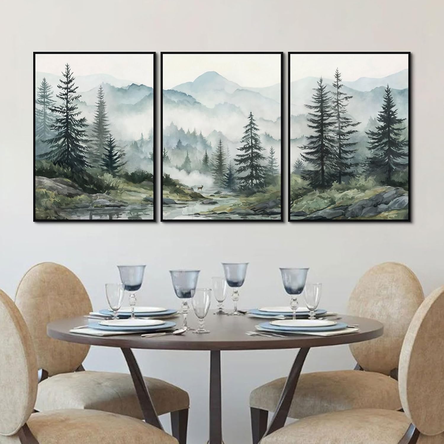 Tranh bộ 3 thiên nhiên rừng núi Bắc Âu 5 Tranh bộ 3 thiên nhiên rừng núi Bắc Âu - Ảnh 5