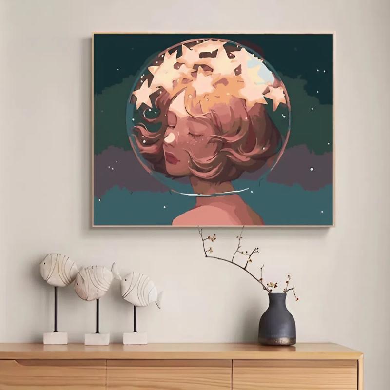 Tranh số hóa cô gái hiện đại 1 Tranh số hóa cô gái hiện đại