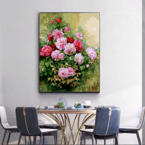 Tranh số hóa hoa mẫu đơn