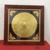 Tranh Trống Đồng Dát Vàng Khung Gỗ Sồi 80x80
