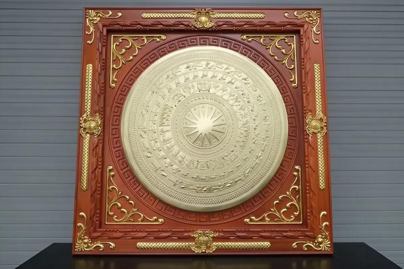 Tranh Trống Đồng 90x90 1 Tranh Trống Đồng 90x90