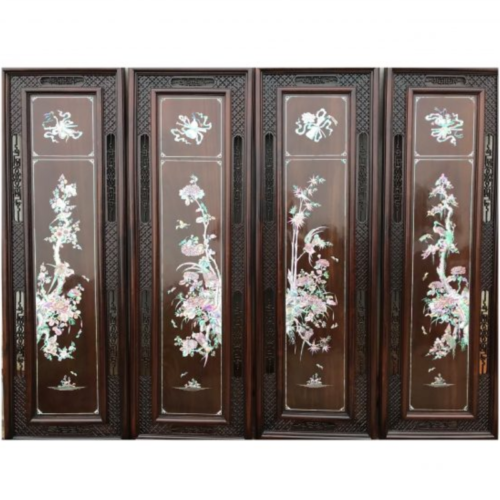 Tranh Khảm Trai Tứ Quý Sen Lọng