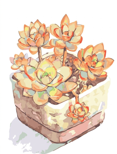 Tranh Hoa Sen Đá Dịu Nhẹ