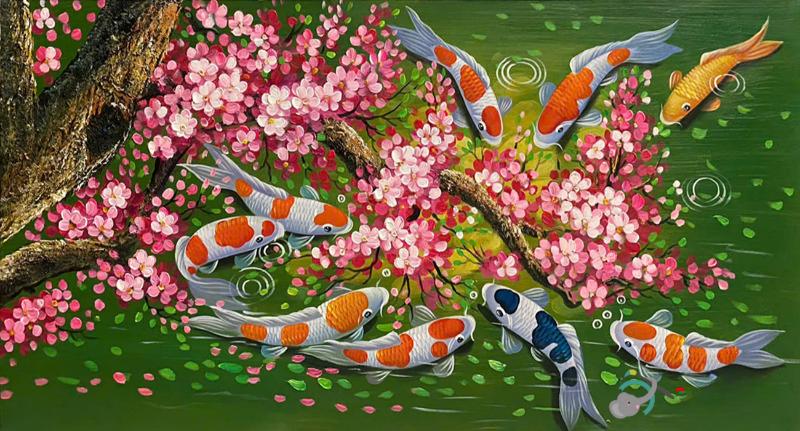 Tranh cửu ngư quần hội hợp tuổi nào