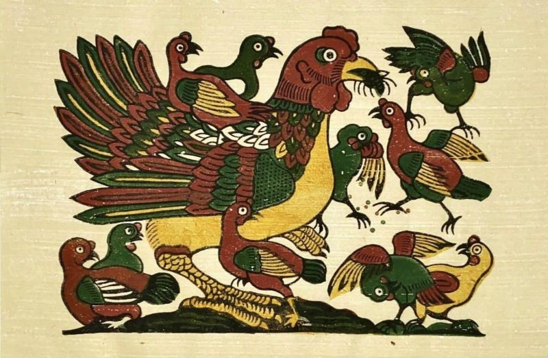 Ý nghĩa tranh gà đàn