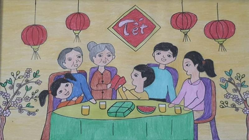 tranh ngày tết