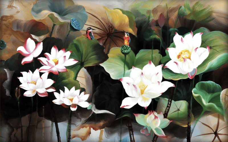 Ý nghĩa của tranh hoa sen trong văn hóa