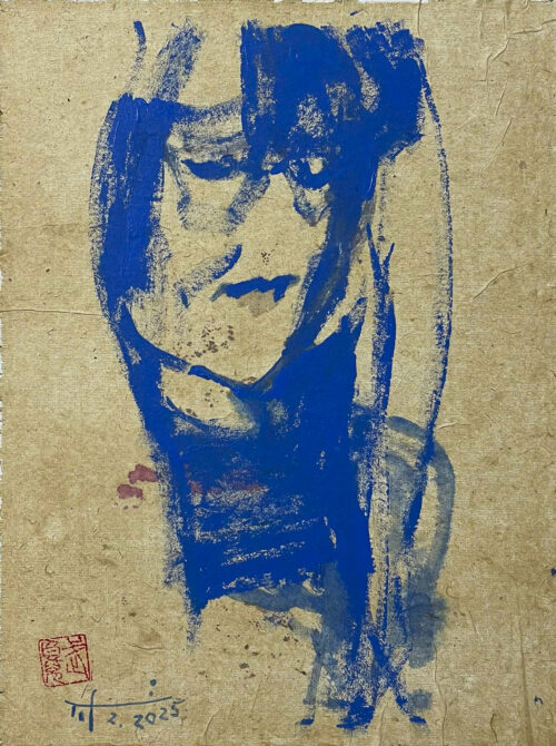 Tranh Chân Dung Xanh