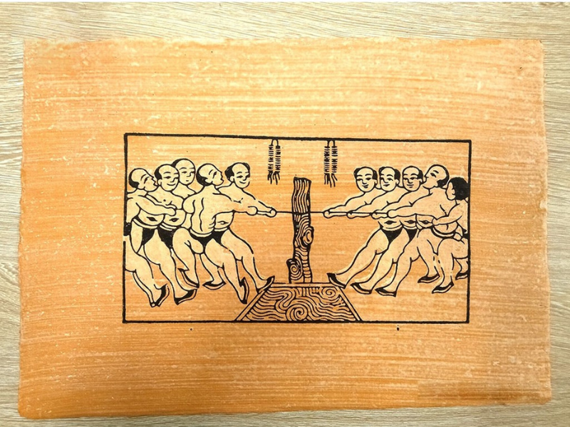Tranh giấy Đông Hồ kéo có