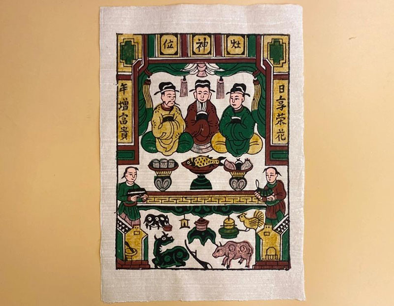 Tranh Đông Hồ Táo Quân