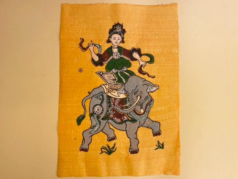 Tranh Đông Hồ Bà Triệu có nguồn gốc từ cảm hứng anh hùng hào hùng