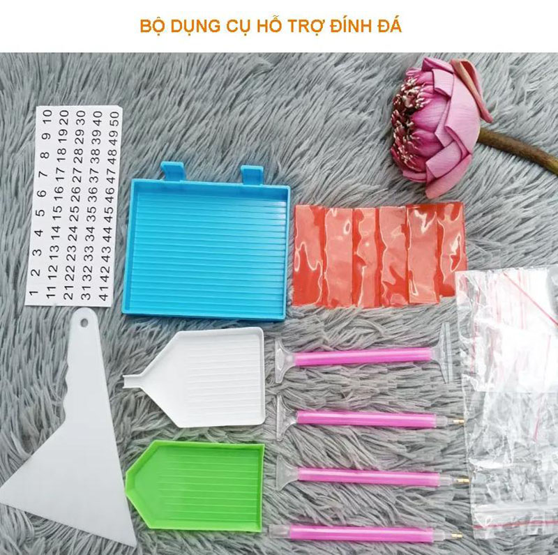 Bộ dụng cụ hỗ trợ làm tranh đính đá