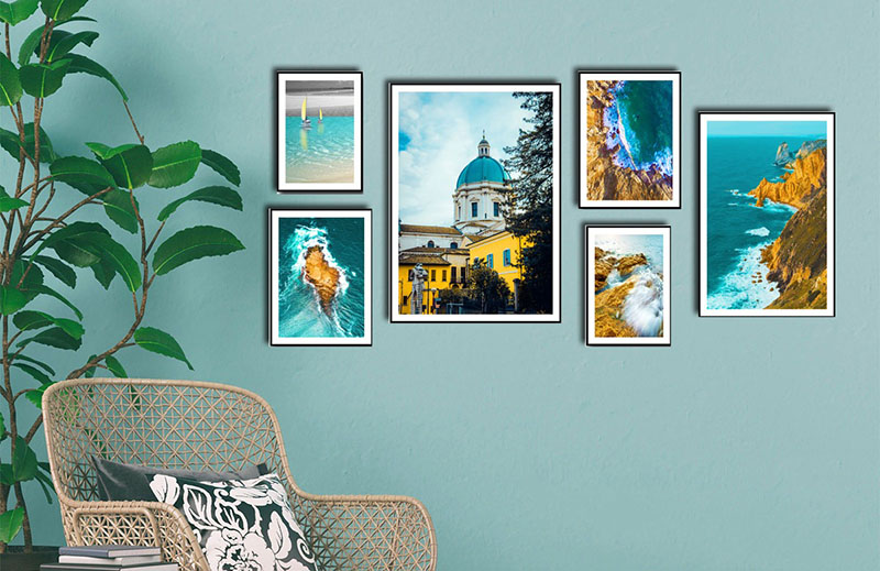 Mẫu tranh Canvas nhiều tấm