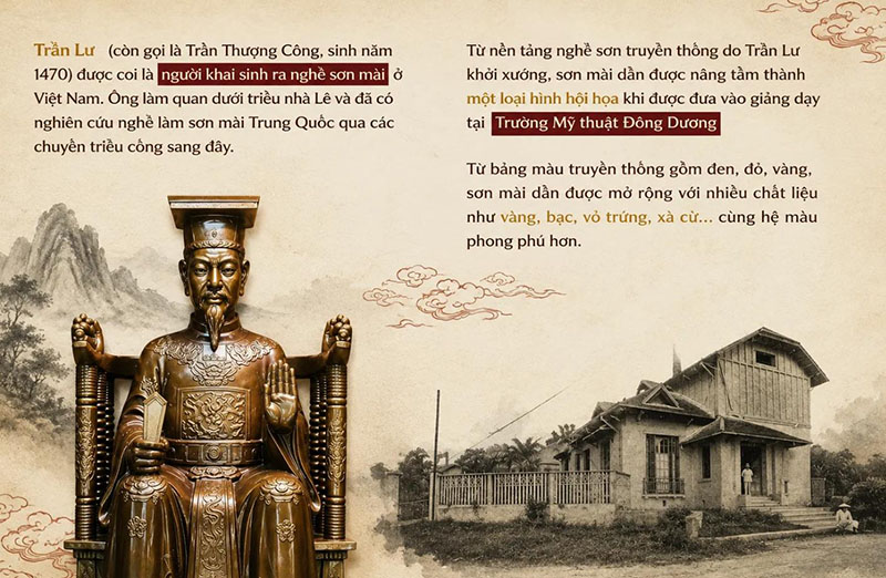 Nguồn gốc lịch sử tranh sơn mài Việt Nam