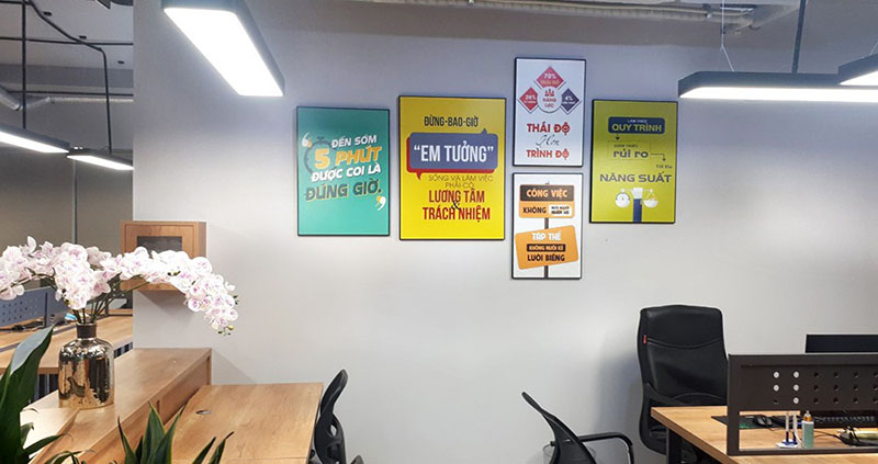 Tranh Canvas Slogan