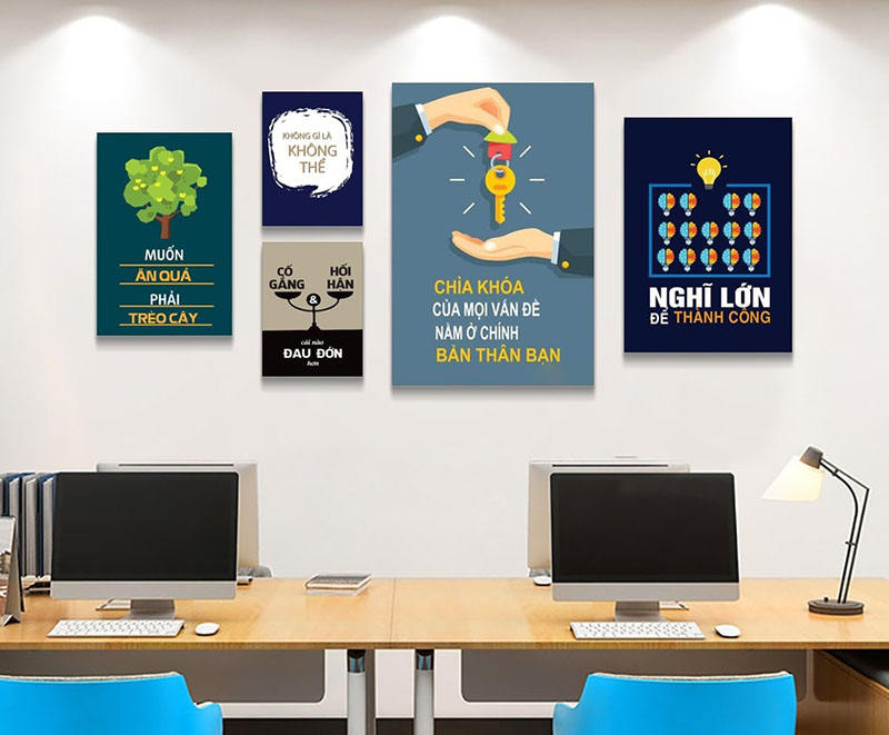 Tranh Canvas treo văn phòng động lực